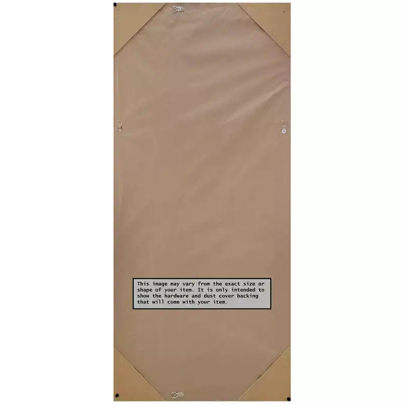 Miroir pleine longueur encadré en bois rustique gris tourterelle, fixation murale / inclinable, 30"×66"