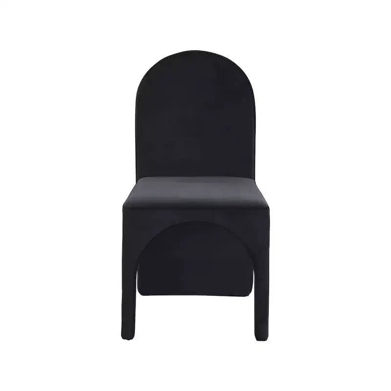 Chaise de salle à manger latérale en velours, lot de 2 – Disponible en 5 couleurs