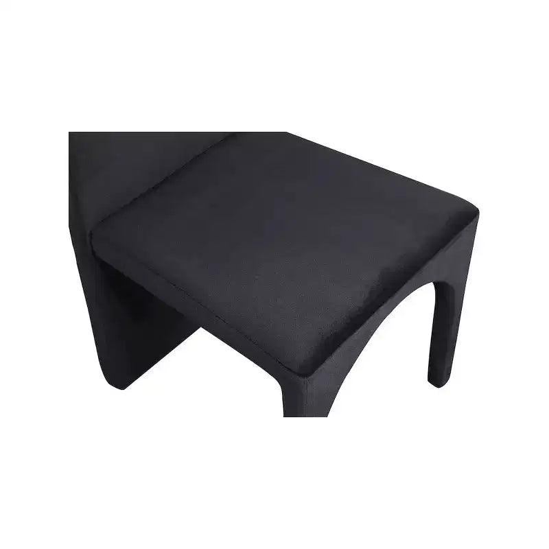 Chaise de salle à manger latérale en velours, lot de 2 – Disponible en 5 couleurs
