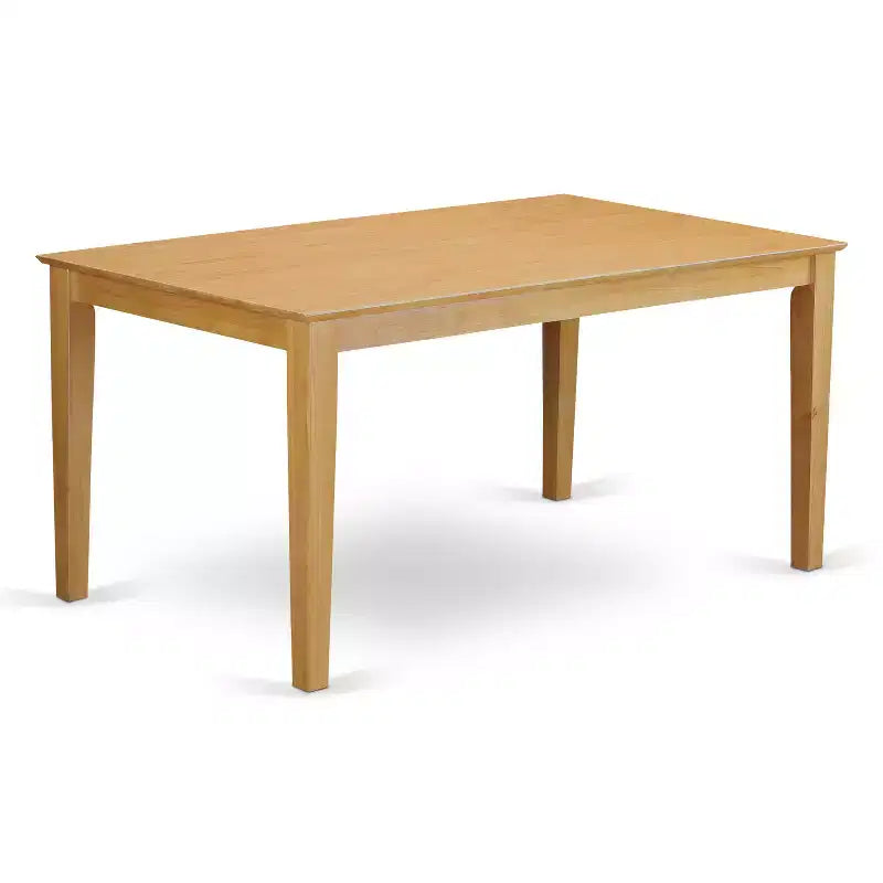 Ensemble de salle à manger rectangulaire en chêne, 6 places, 7 pièces