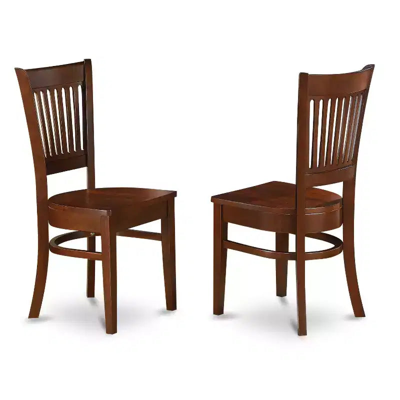 Ensemble de salle à manger Espresso avec table ronde à abattants, 5 pièces, 4 places