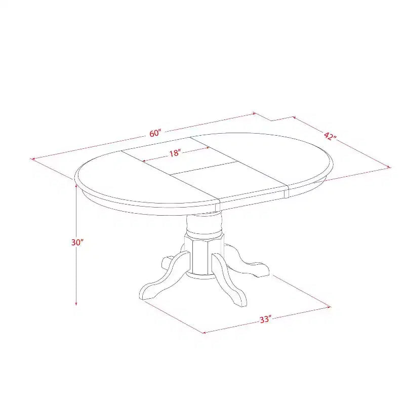 Ensemble de salle à manger ovale extensible blanc lin, chaises Parson rembourrées, 6 places, 7 pièces