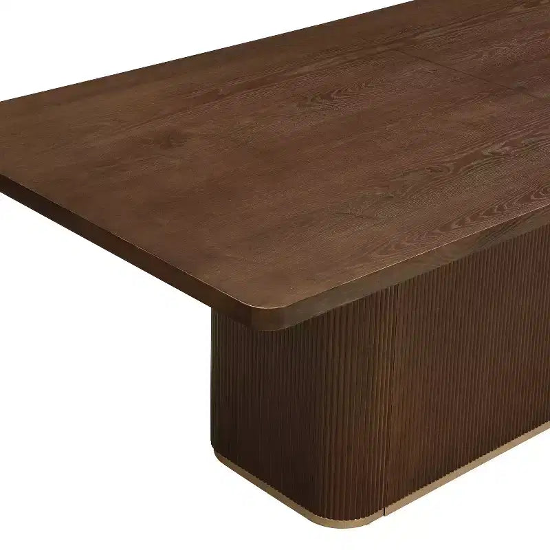 Ensemble de salle à manger rectangulaire 7 pièces, style contemporain, 6 places, chaises de salle à manger capitonnées avec accoudoirs