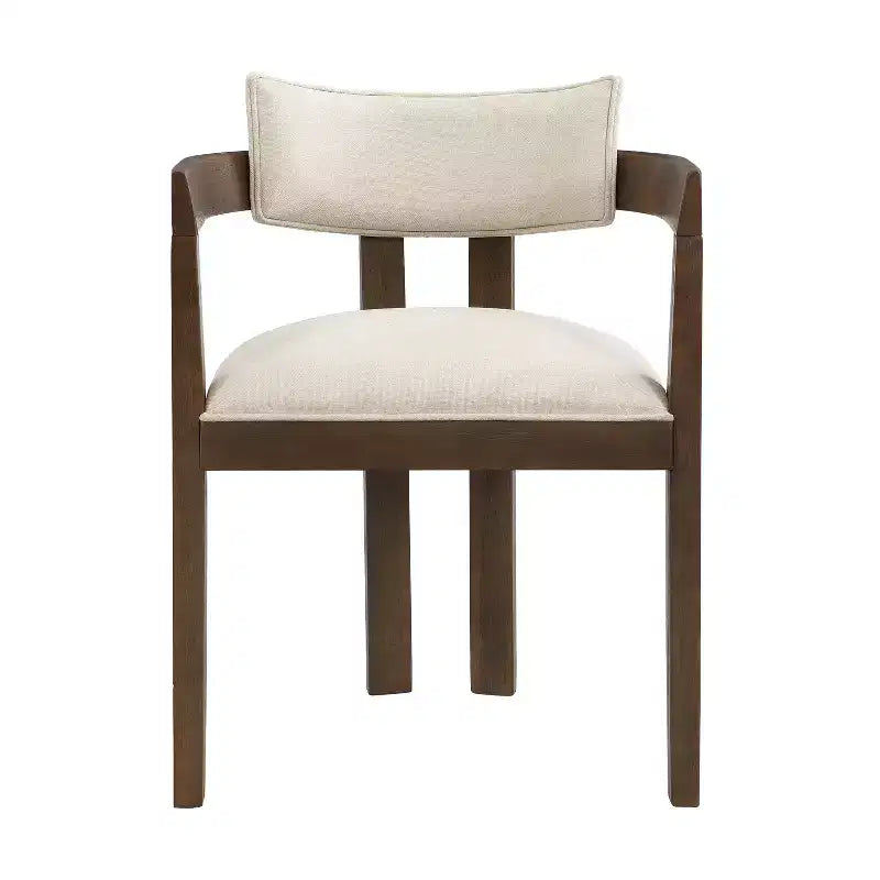 Ensemble de salle à manger rectangulaire 7 pièces, style contemporain, 6 places, chaises de salle à manger capitonnées avec accoudoirs