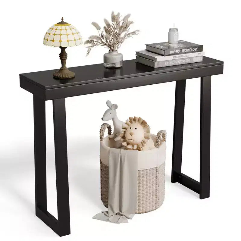 Console en bois de pin noir pour entrée ou couloir – Utilisation individuelle