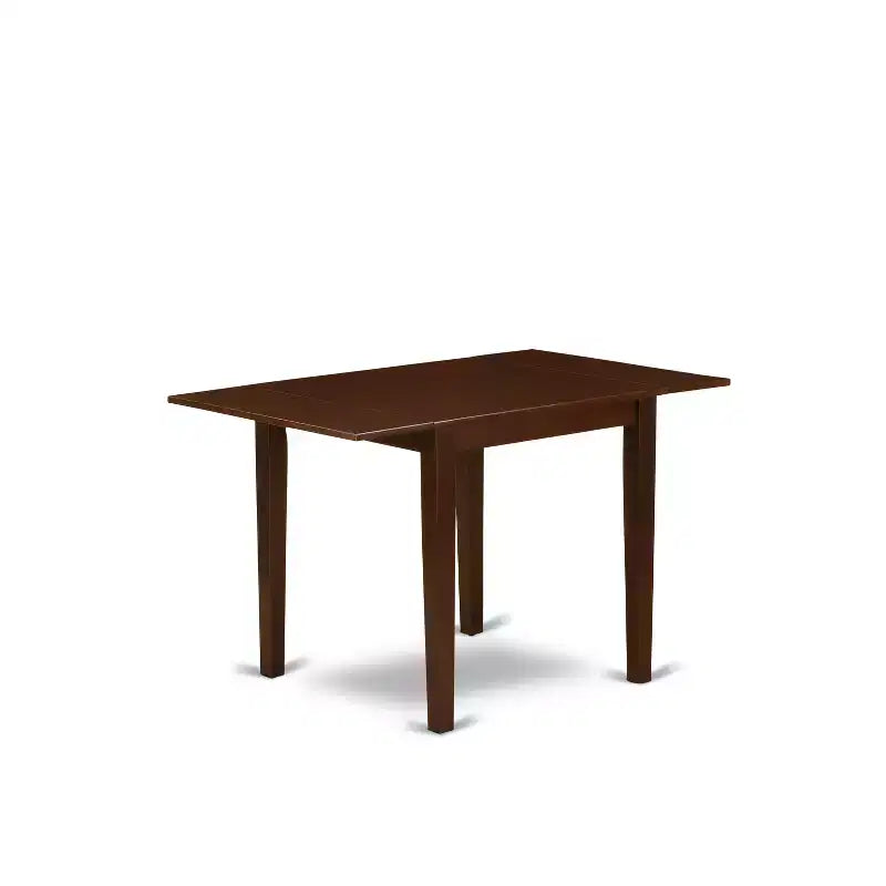 Table à manger rectangulaire avec rallonges de couleur noire et cerisier / multicolore, 4 places