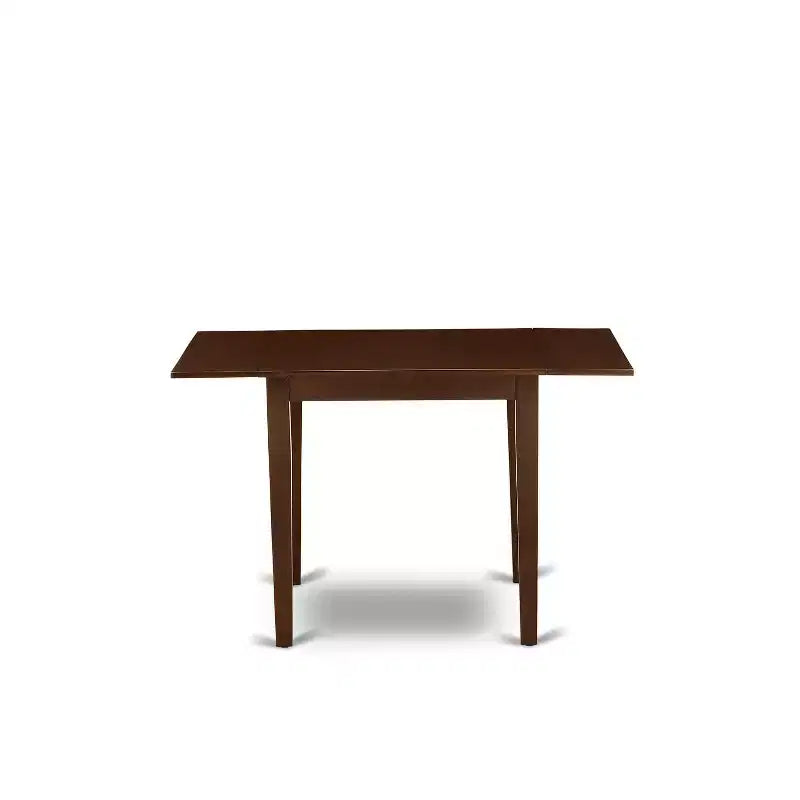 Table à manger rectangulaire avec rallonges de couleur noire et cerisier / multicolore, 4 places
