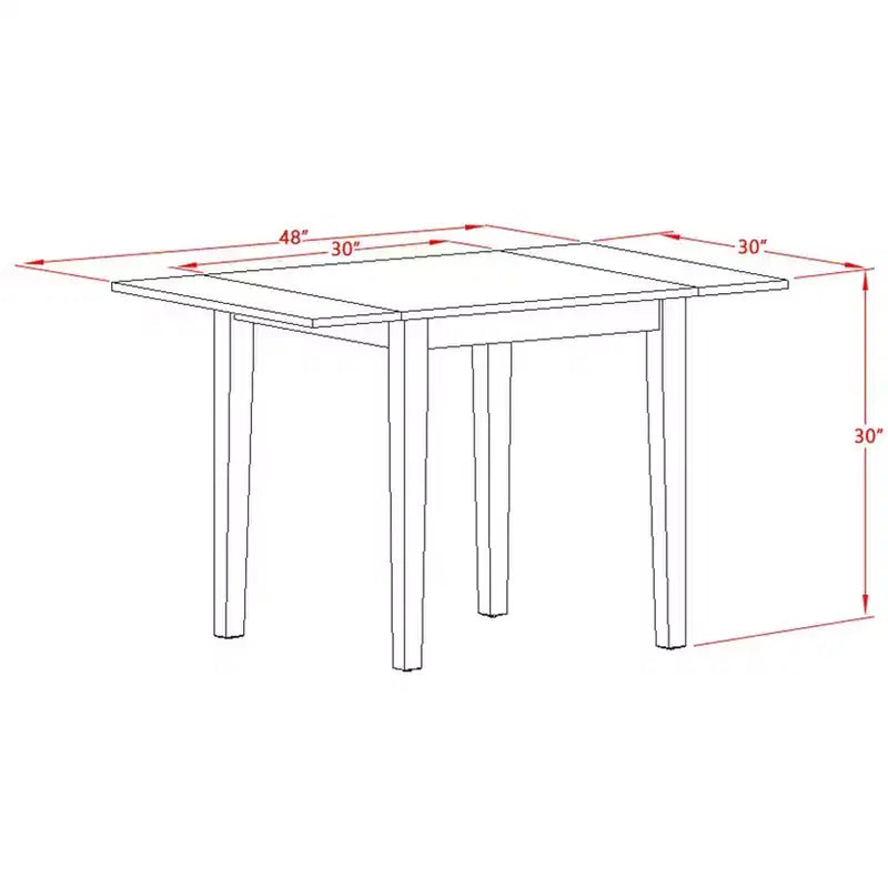 Table à manger rectangulaire avec rallonges de couleur noire et cerisier / multicolore, 4 places