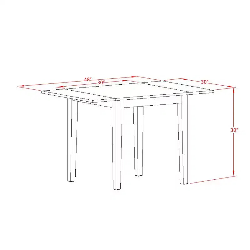 Table à manger rectangulaire avec rallonges de couleur noire et cerisier / multicolore, 4 places