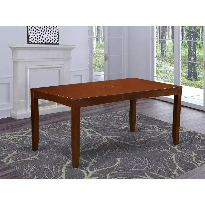 Table à manger extensible rectangulaire, Cappuccino / Espresso, 4 places