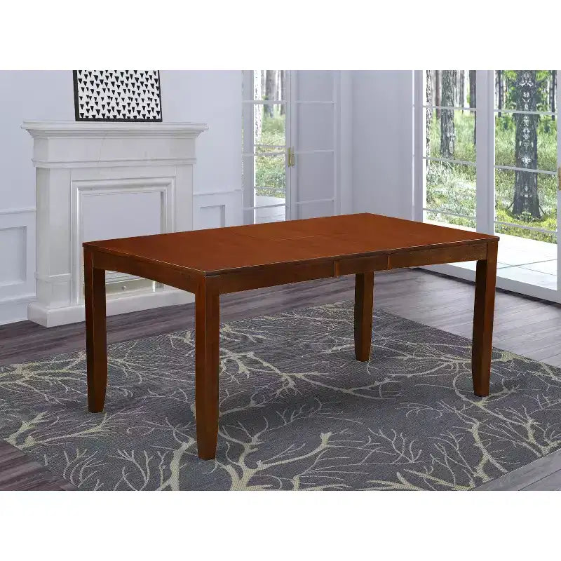 Table à manger extensible rectangulaire, Cappuccino / Espresso, 4 places