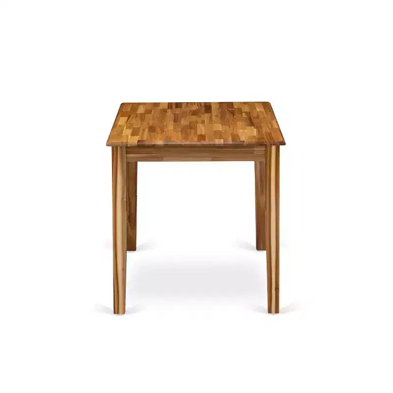 Table de salle à manger à hauteur de comptoir pour 2 personnes, couleur babeurre/cerise
