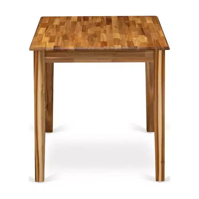 Table de salle à manger à hauteur de comptoir pour 2 personnes, couleur babeurre/cerise