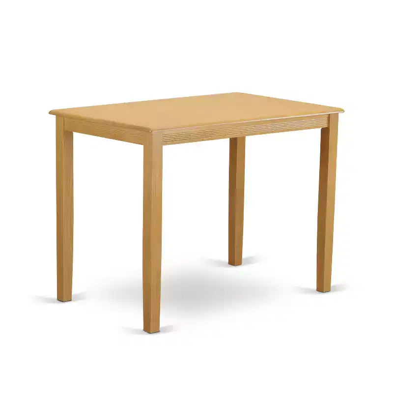Table de salle à manger à hauteur de comptoir pour 2 personnes, couleur babeurre/cerise