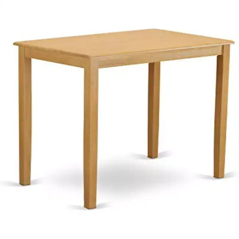 Table de salle à manger à hauteur de comptoir pour 2 personnes, couleur babeurre/cerise