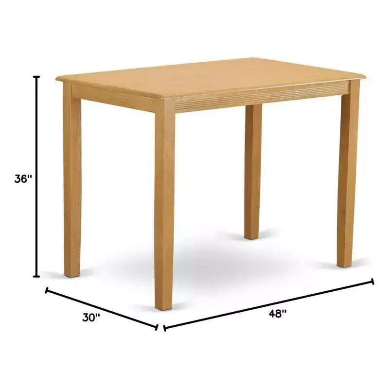 Table de salle à manger à hauteur de comptoir pour 2 personnes, couleur babeurre/cerise