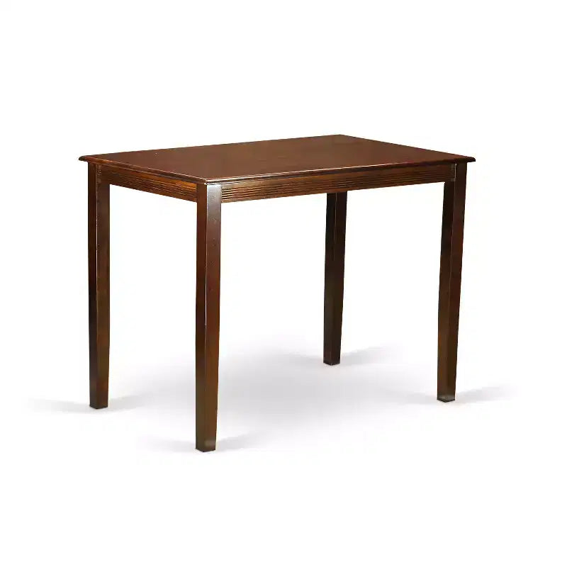 Table de salle à manger à hauteur de comptoir pour 2 personnes, couleur babeurre/cerise