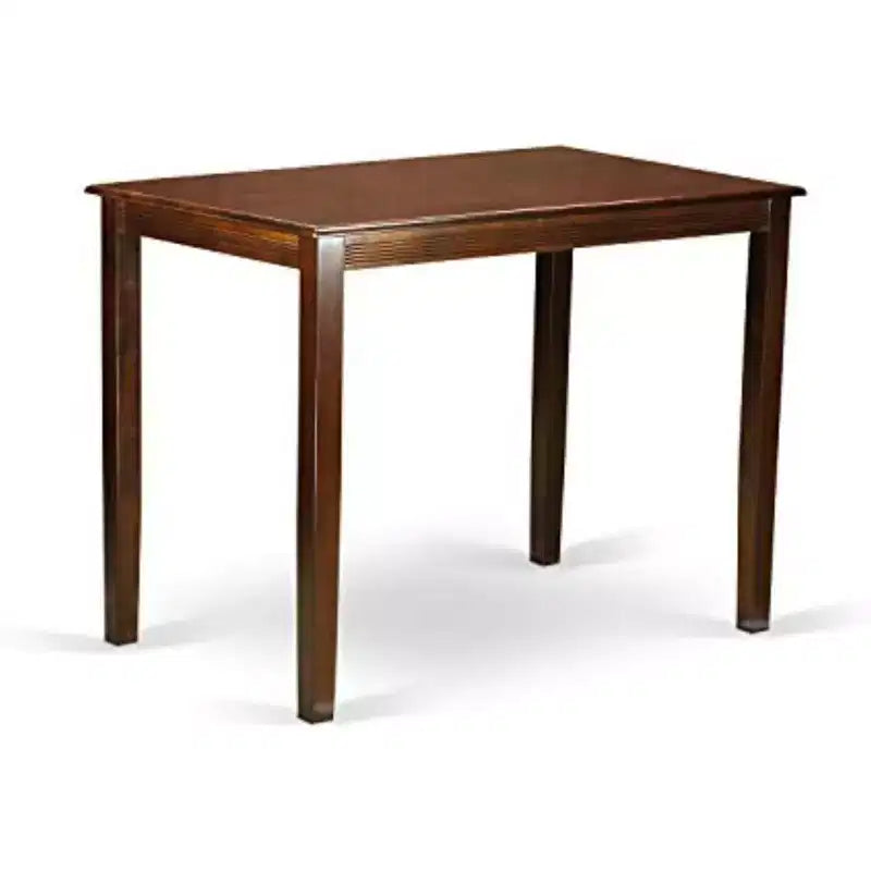 Table de salle à manger à hauteur de comptoir pour 2 personnes, couleur babeurre/cerise