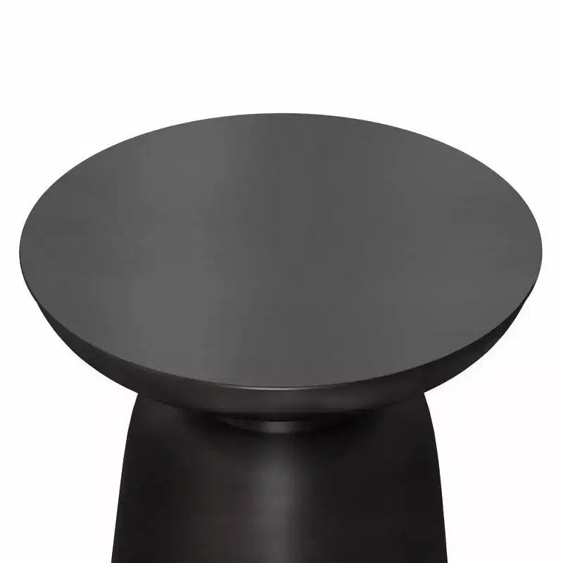 Table d'appoint ronde en métal – Argent / Or / Cuivre antique / Ombré or-noir – 1 pièce