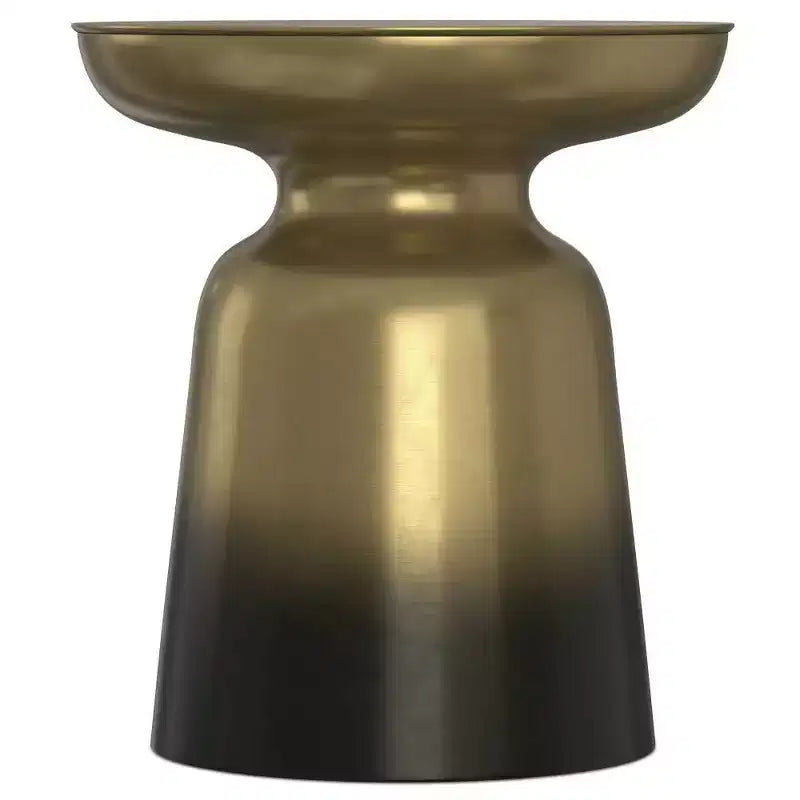 Table d'appoint ronde en métal – Argent / Or / Cuivre antique / Ombré or-noir – 1 pièce