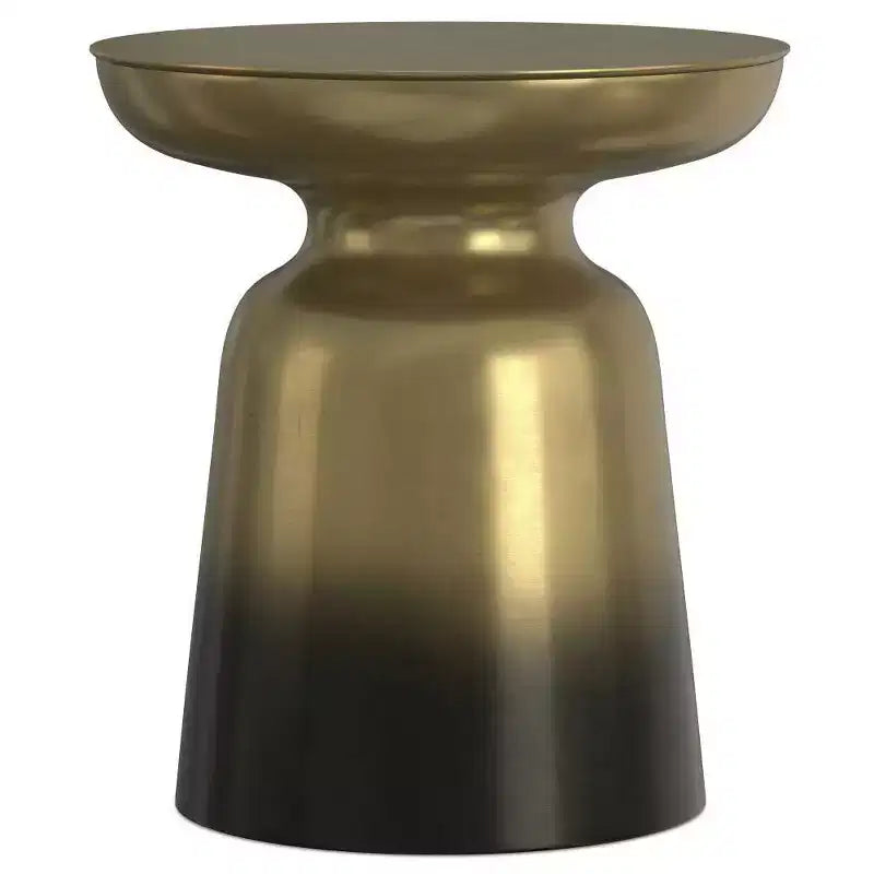 Table d'appoint ronde en métal – Argent / Or / Cuivre antique / Ombré or-noir – 1 pièce
