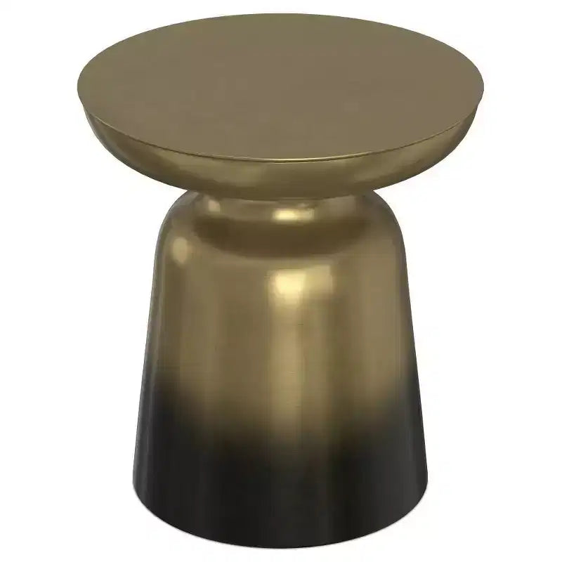 Table d'appoint ronde en métal – Argent / Or / Cuivre antique / Ombré or-noir – 1 pièce
