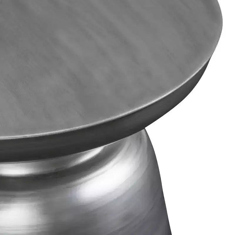 Table d'appoint ronde en métal – Argent / Or / Cuivre antique / Ombré or-noir – 1 pièce
