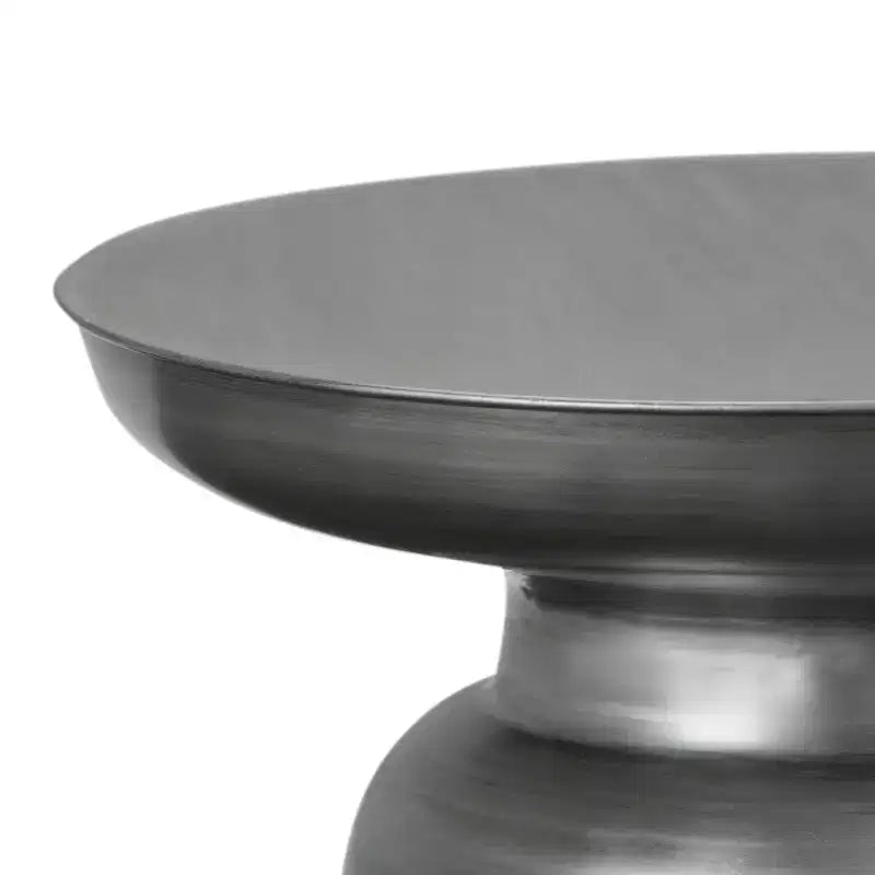 Table d'appoint ronde en métal – Argent / Or / Cuivre antique / Ombré or-noir – 1 pièce