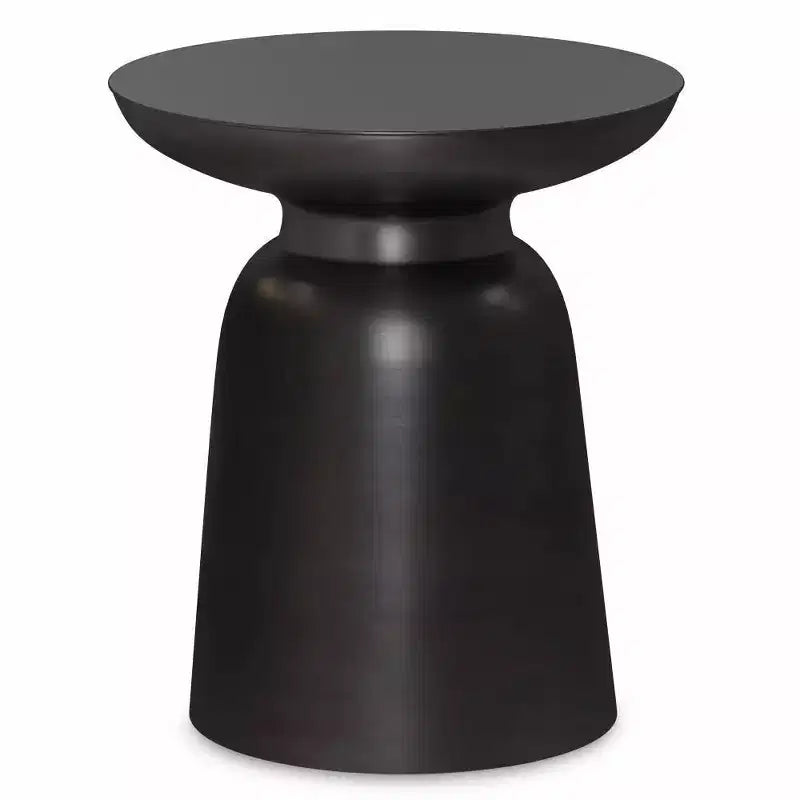Table d'appoint ronde en métal – Argent / Or / Cuivre antique / Ombré or-noir – 1 pièce