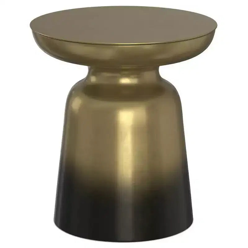 Table d'appoint ronde en métal – Argent / Or / Cuivre antique / Ombré or-noir – 1 pièce