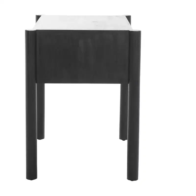 Table de chevet 1 tiroir en manguier noir et naturel – Pour 1