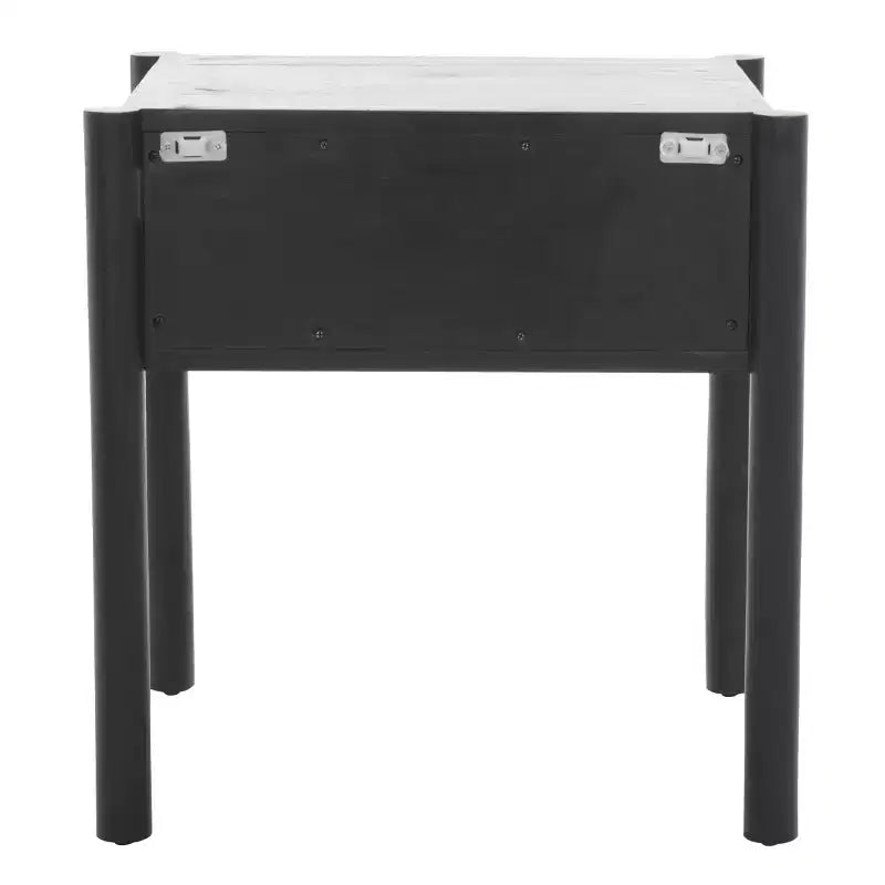 Table de chevet 1 tiroir en manguier noir et naturel – Pour 1