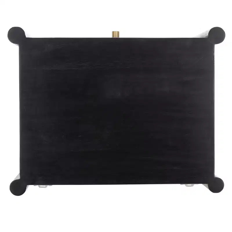 Table de chevet 1 tiroir en manguier noir et naturel – Pour 1