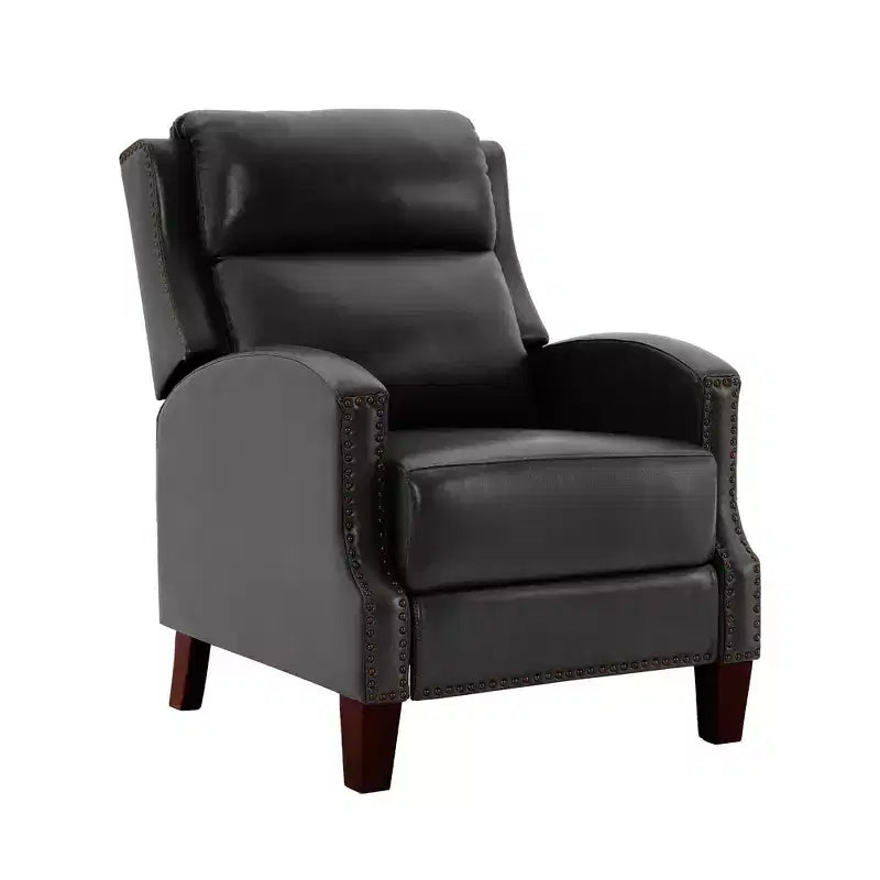 Fauteuil inclinable à dossier basculant noir/bleu marine/rouge rosé/jaune – Similicuir, une place