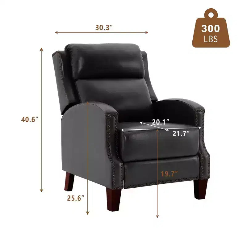 Fauteuil inclinable à dossier basculant noir/bleu marine/rouge rosé/jaune – Similicuir, une place