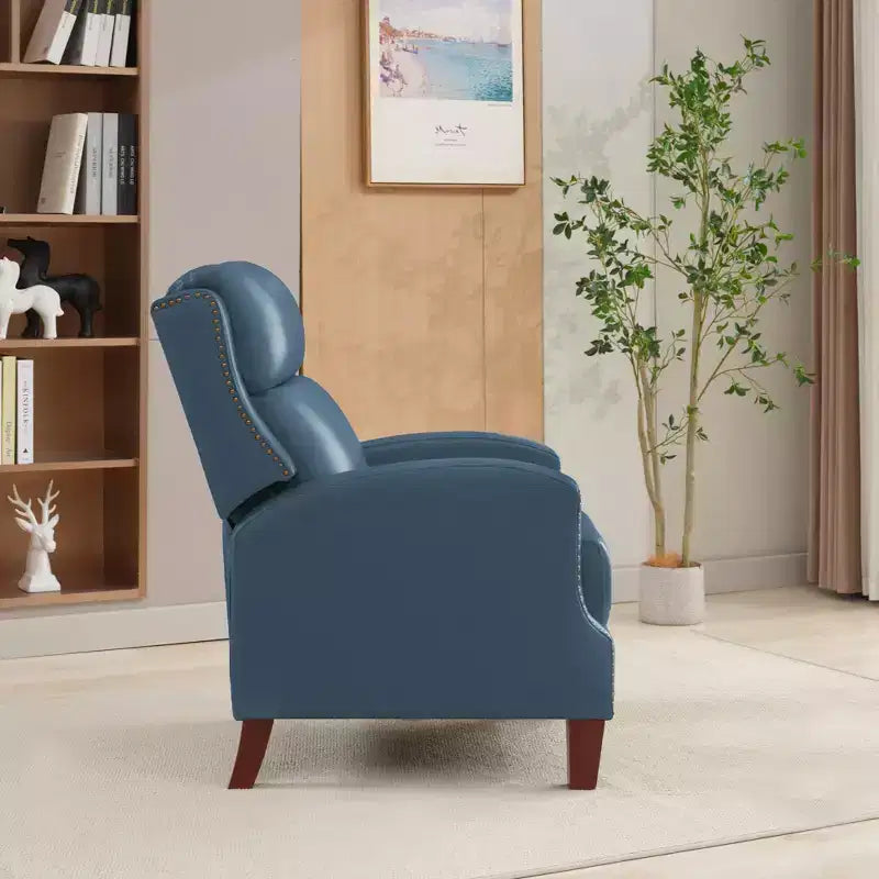 Fauteuil inclinable à dossier basculant noir/bleu marine/rouge rosé/jaune – Similicuir, une place
