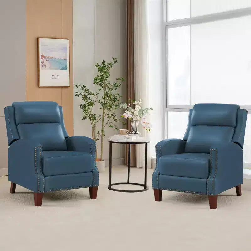 Fauteuil inclinable à dossier basculant noir/bleu marine/rouge rosé/jaune – Similicuir, une place