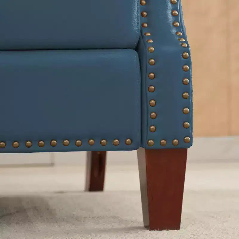 Fauteuil inclinable à dossier basculant noir/bleu marine/rouge rosé/jaune – Similicuir, une place