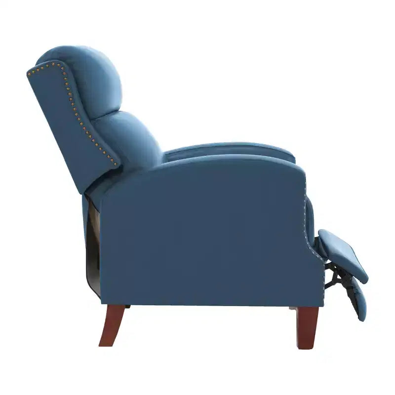 Fauteuil inclinable à dossier basculant noir/bleu marine/rouge rosé/jaune – Similicuir, une place