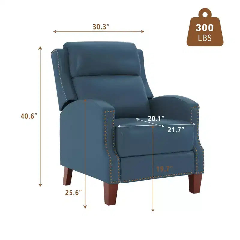 Fauteuil inclinable à dossier basculant noir/bleu marine/rouge rosé/jaune – Similicuir, une place