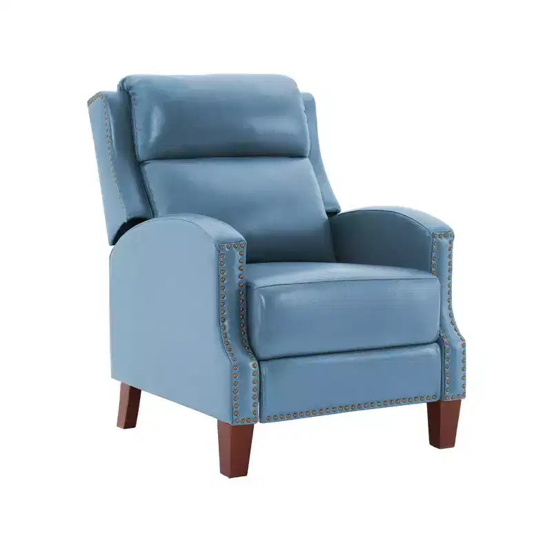 Fauteuil inclinable à dossier basculant noir/bleu marine/rouge rosé/jaune – Similicuir, une place