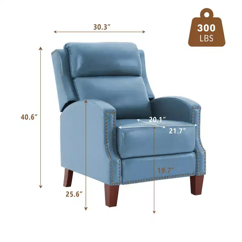 Fauteuil inclinable à dossier basculant noir/bleu marine/rouge rosé/jaune – Similicuir, une place