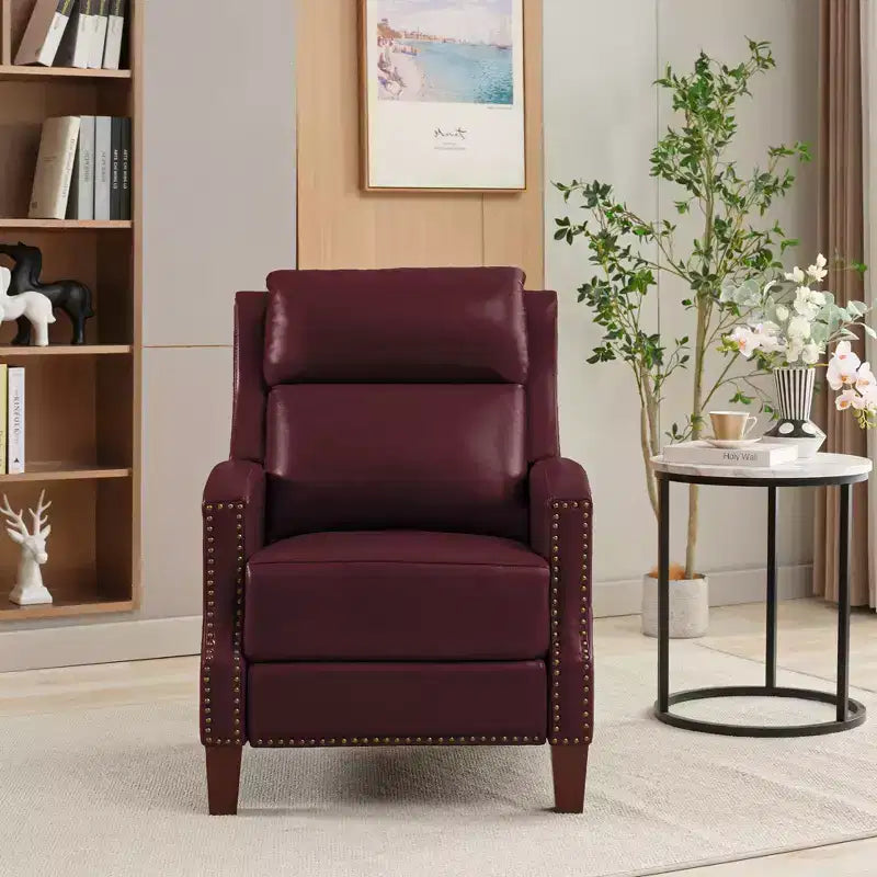 Fauteuil inclinable à dossier basculant noir/bleu marine/rouge rosé/jaune – Similicuir, une place