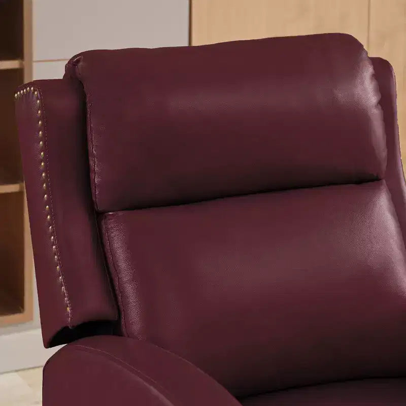 Fauteuil inclinable à dossier basculant noir/bleu marine/rouge rosé/jaune – Similicuir, une place