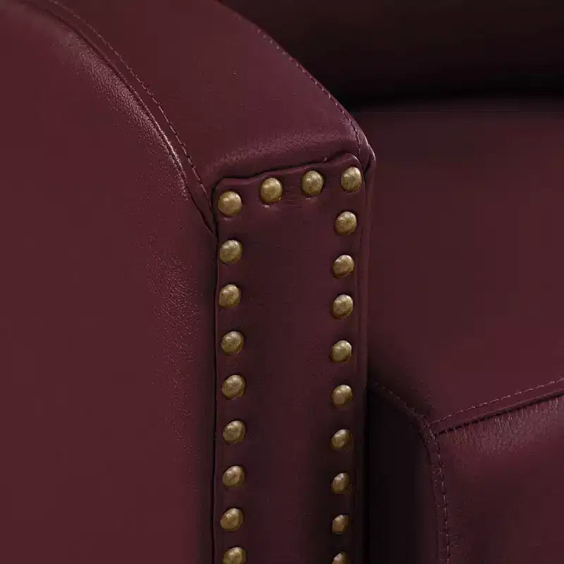 Fauteuil inclinable à dossier basculant noir/bleu marine/rouge rosé/jaune – Similicuir, une place