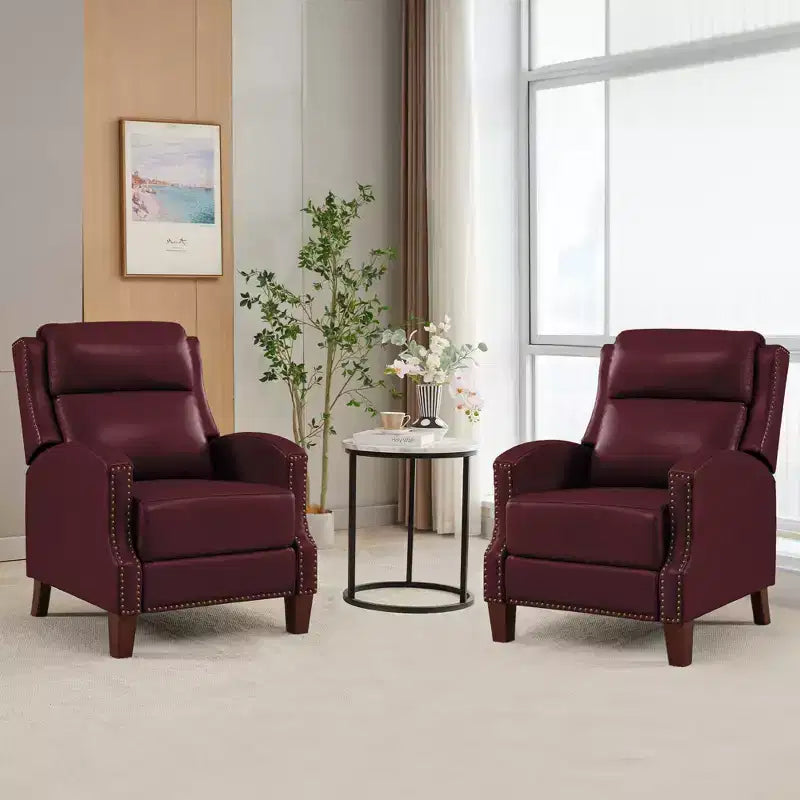 Fauteuil inclinable à dossier basculant noir/bleu marine/rouge rosé/jaune – Similicuir, une place