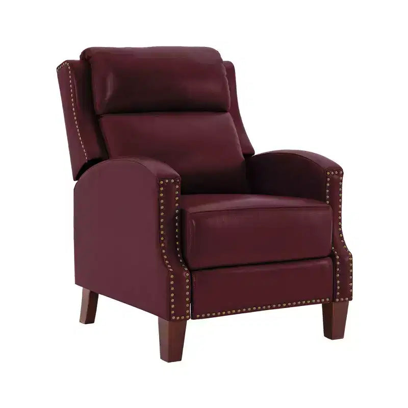 Fauteuil inclinable à dossier basculant noir/bleu marine/rouge rosé/jaune – Similicuir, une place
