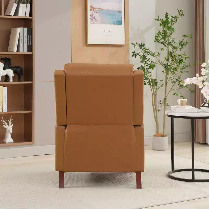 Fauteuil inclinable à dossier basculant noir/bleu marine/rouge rosé/jaune – Similicuir, une place