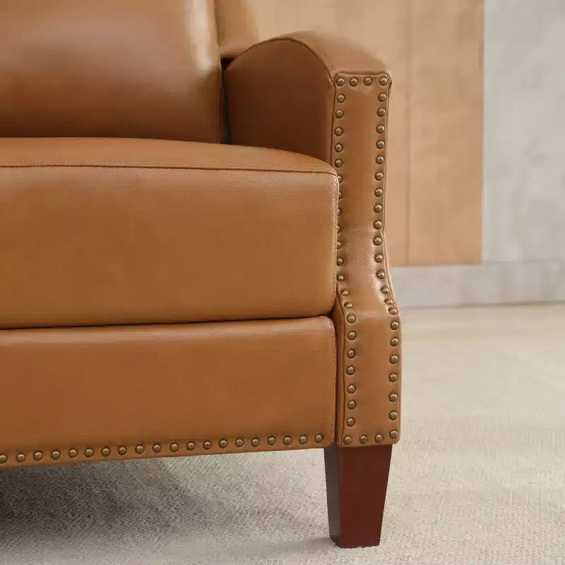 Fauteuil inclinable à dossier basculant noir/bleu marine/rouge rosé/jaune – Similicuir, une place