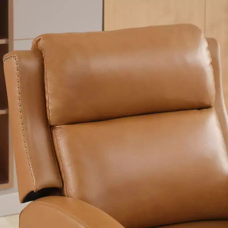 Fauteuil inclinable à dossier basculant noir/bleu marine/rouge rosé/jaune – Similicuir, une place